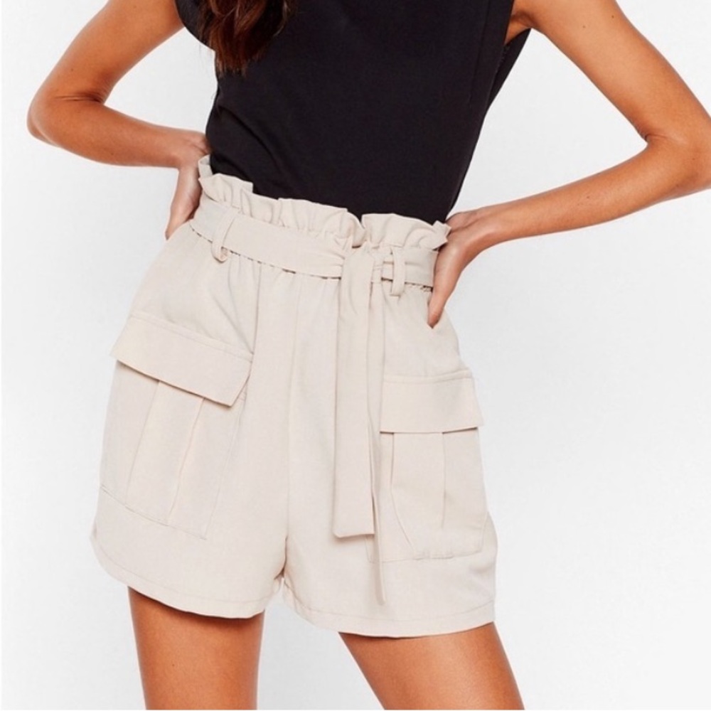 Nasty Gal paper bag shorts
